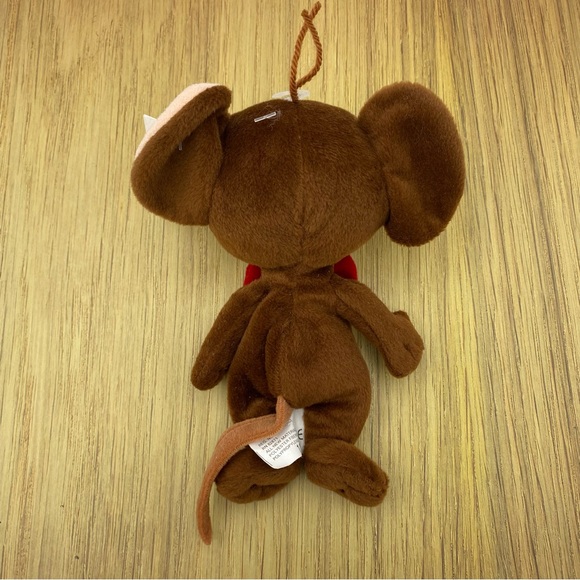 Warner Bros Jerry Mouse Bean Bag Plush Toy Vintage 1998 Tom And Jerry Gifts Tags - Picture 3 of 7
